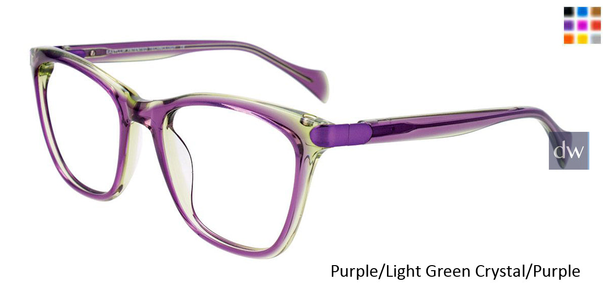 Purple Light Green Crystal Purple