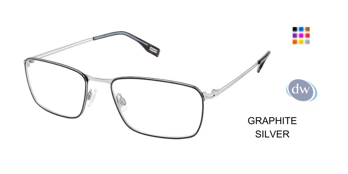 EVATIK E-9227 Eyeglasses GRAPHITE SILVER