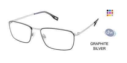EVATIK E-9227 Eyeglasses GRAPHITE SILVER