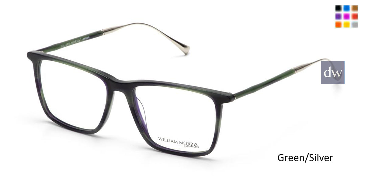 Green/Silver William Morris London WM50195 Eyeglasses.