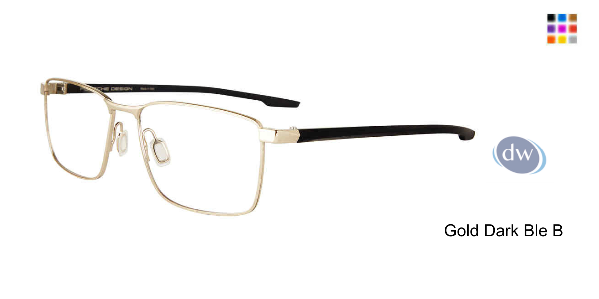 PORSCHE DESIGN P8733 Eyeglasses Gold Dark