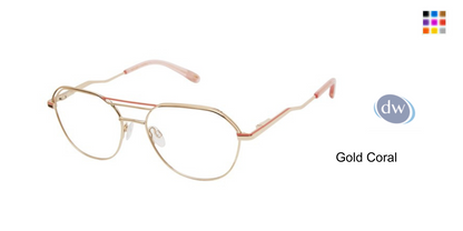 Gold Coral           VICTOR GLEMAUD X TURA VGO026 Eyeglasses