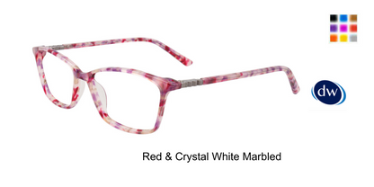 Red Crystal White Marbled