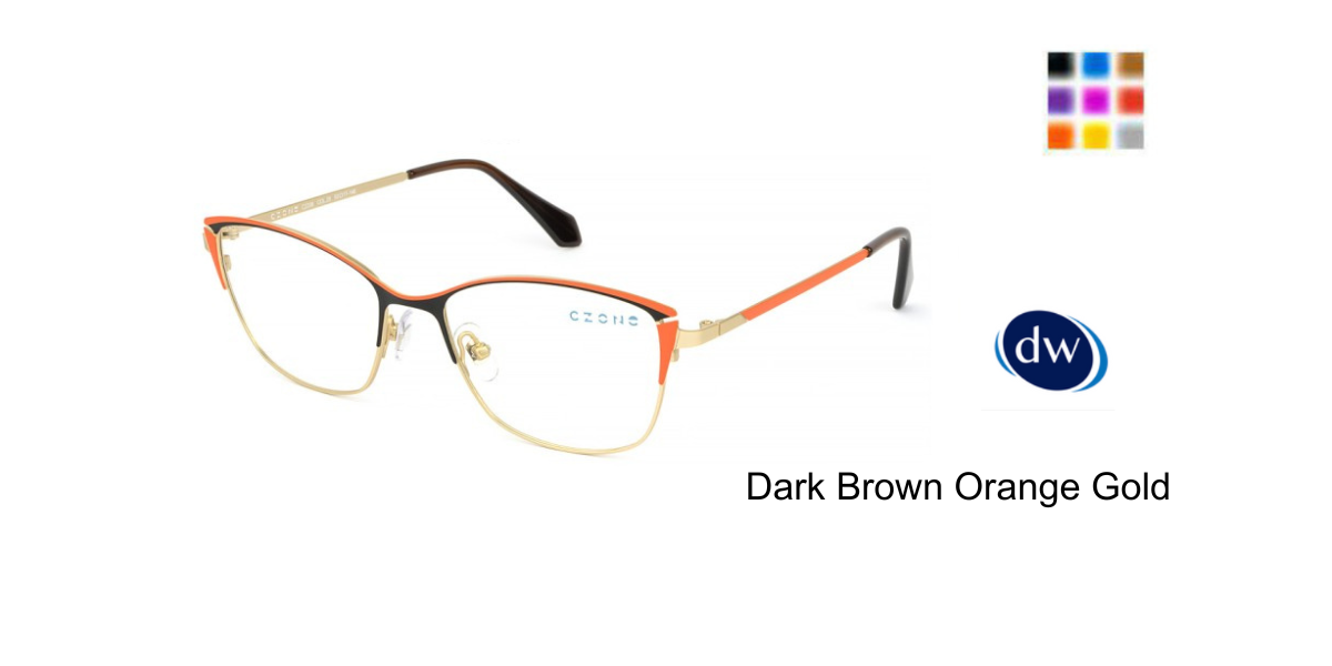 Dark Brown Orange Gold