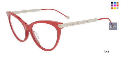 Red Philipp Plein VPP037S Eyeglasses.