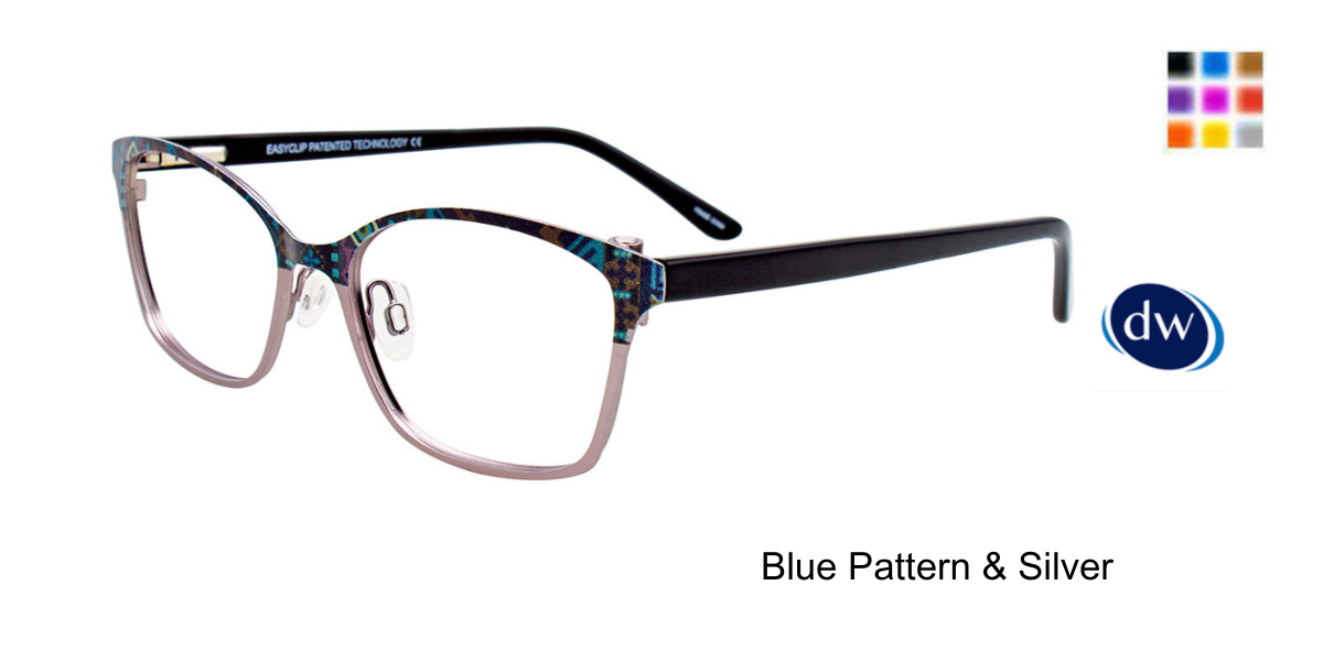 Blue Pattern Silver