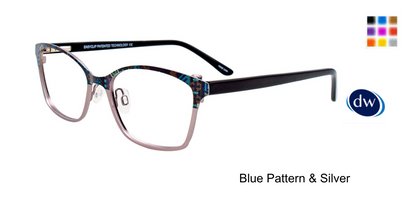 Blue Pattern Silver