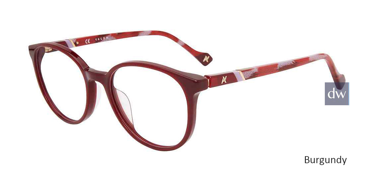 Burgundy Yalea VYA007 Eyeglasses