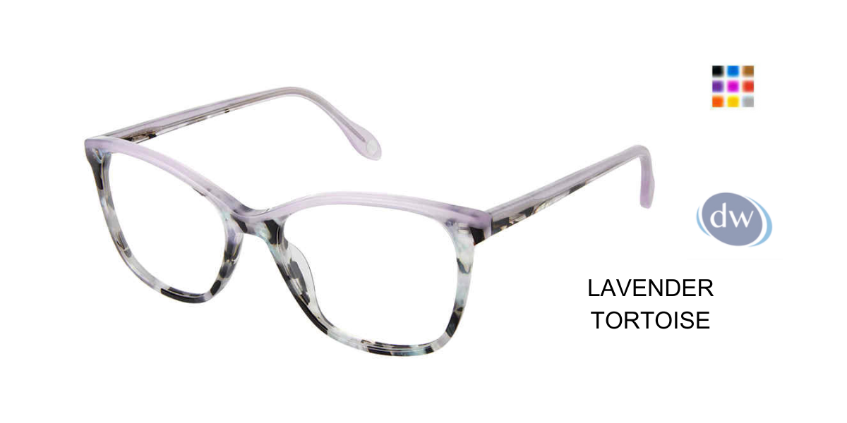 FYSH F-3722 Eyeglasses Lavender Tortoise