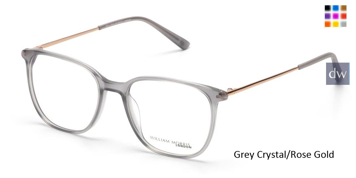Grey Crystal/Rose Gold William Morris London WM50199 Eyeglasses.