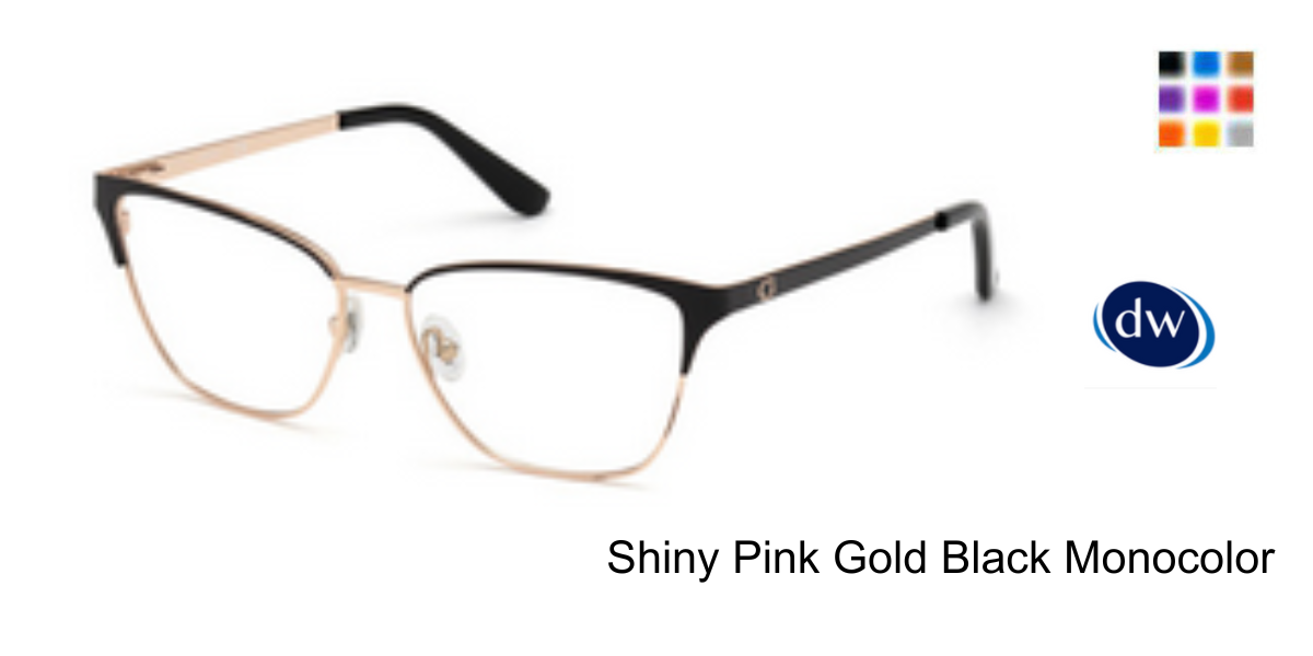 Shiny Pink Gold Black Monocolor