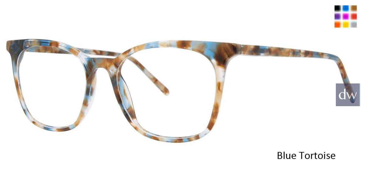 Blue Tortoise Vera Wang V587 Eyeglasses.