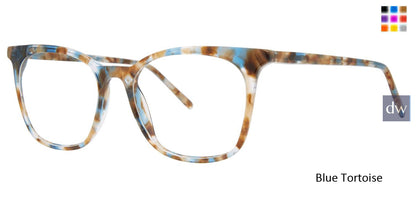 Blue Tortoise Vera Wang V587 Eyeglasses.