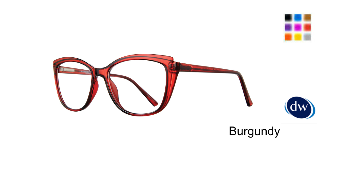 Burgundy Affordable Designs jada Eyeglasses