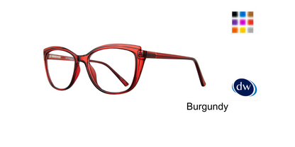 Burgundy Affordable Designs jada Eyeglasses