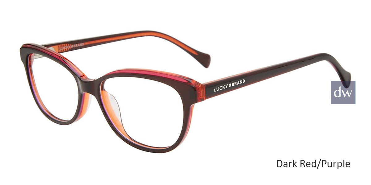 Dark Red/Purple Lucky Kid VLBD725 Eyeglasses - Teenager