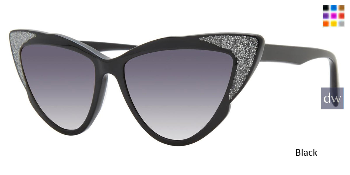 Black Vera Wang Caroline Sunglasses.
