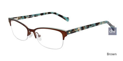 Brown Lucky Brand VLBD126 Eyeglasses