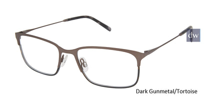 Dark Gunmetal/Tortoise Mini 764009 Eyeglasses.