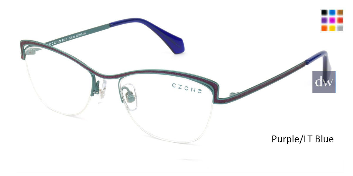 Purple /Lt Blue  C-Zone E2219 Eyeglasses - Teenager.