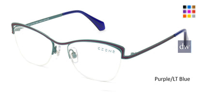 Purple /Lt Blue  C-Zone E2219 Eyeglasses - Teenager.