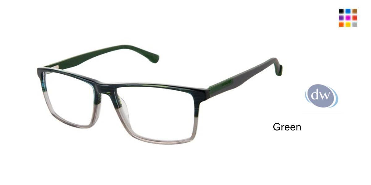 SUPERDRY SDOM006T Eyeglasses Green