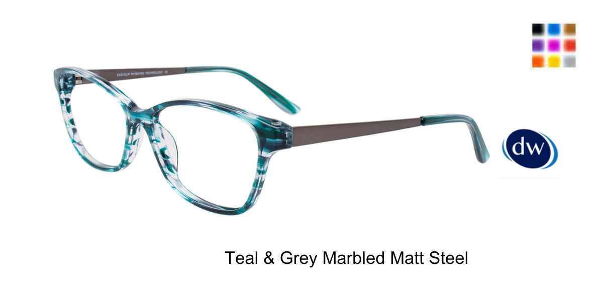 Teal Grey Marbled Matt Steel