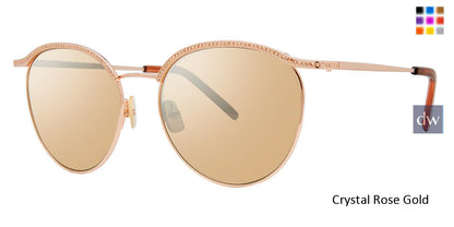 Crystal Rose Gold Vera Wang Felicia Sunglasses.