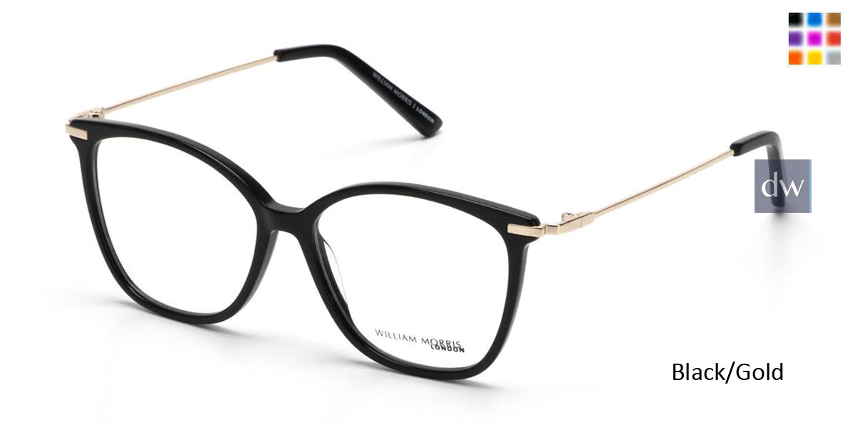 Black/Gold William Morris London WM50185 Eyeglasses.