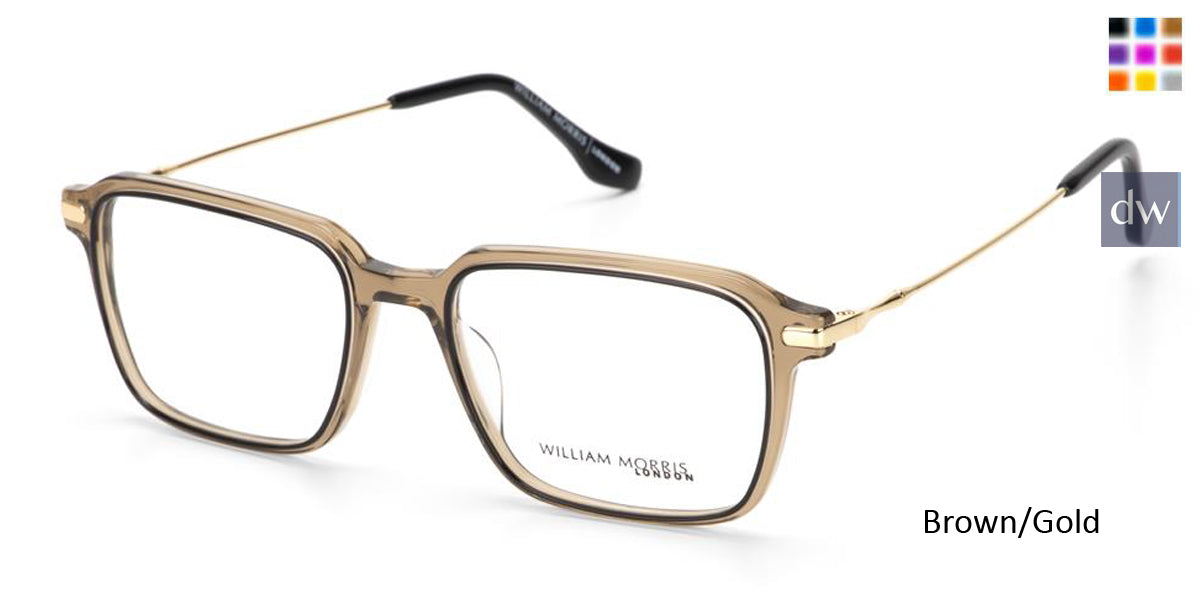 Brown/Gold William Morris London WM50175 Eyeglasses.