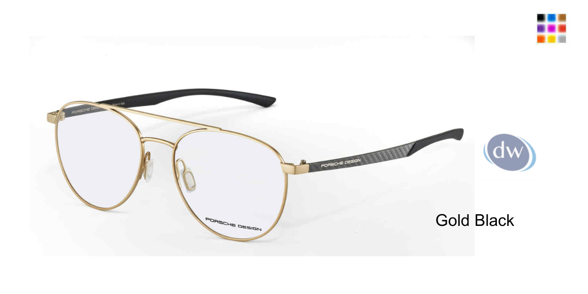 PORSCHE DESIGN P8754 Eyeglasses Gold Black