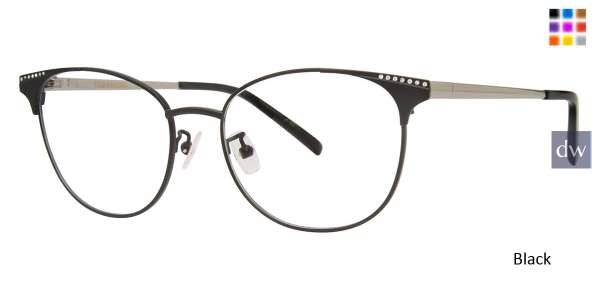Black Vera Wang VA56 Eyeglasses.