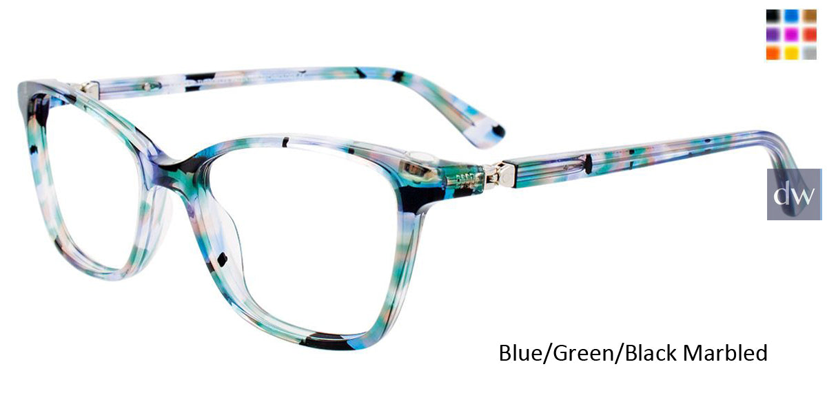 Blue Green Black Marbled