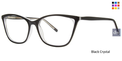 Black Crystal Vera Wang V586 Eyeglasses.