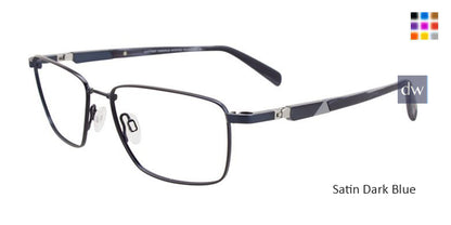 Satin Dark Blue Clip & Twist CT258 Eyeglasses.