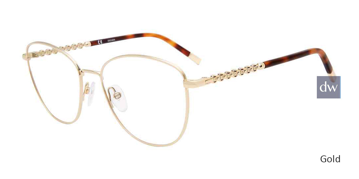 Gold Escada VESC61 Eyeglasses