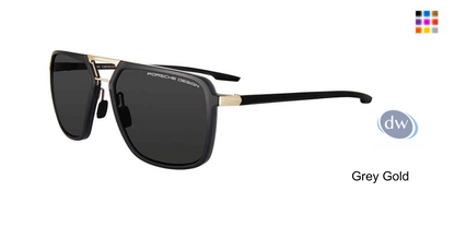 PORSCHE DESIGN P8934 Sunglasses Grey Gold