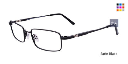 Satin Black Clip & Twist CT248 Eyeglasses.