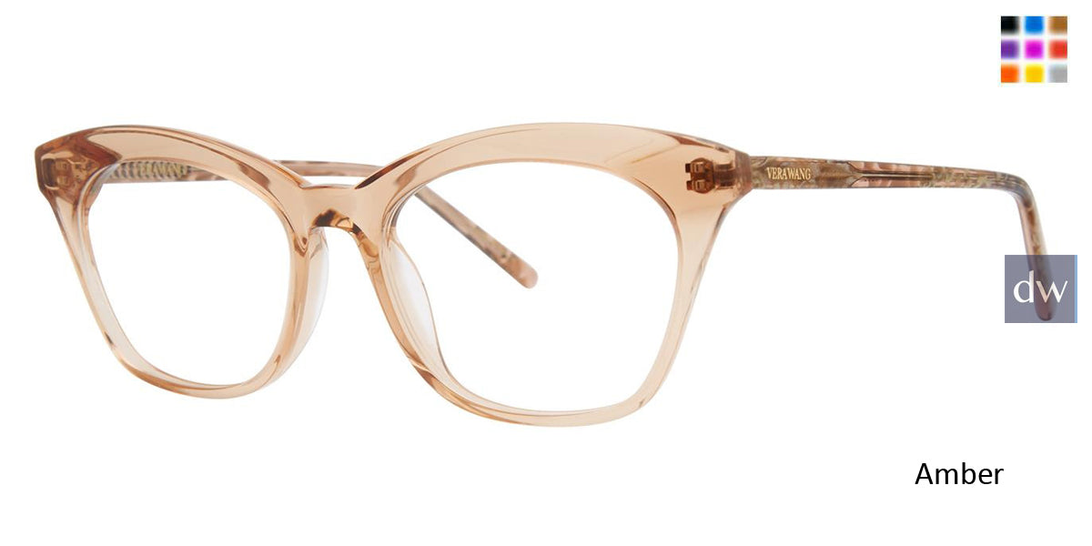 Amber Vera Wang V588 Eyeglasses.