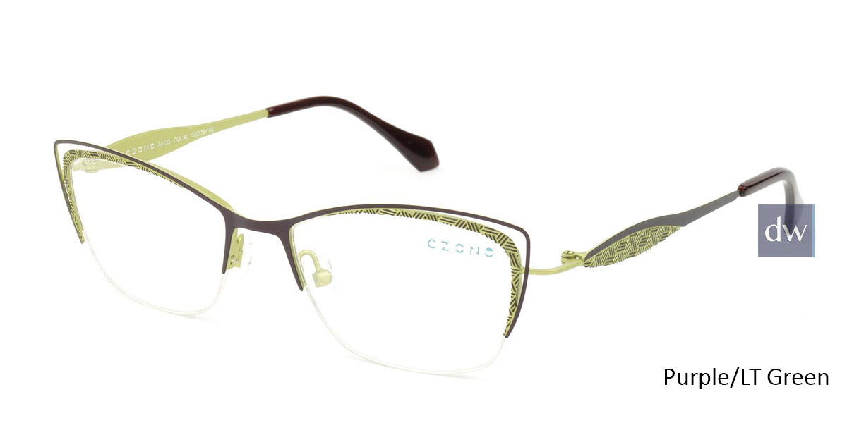 Purple/ Lt Green C-Zone A4133 Eyeglasses.