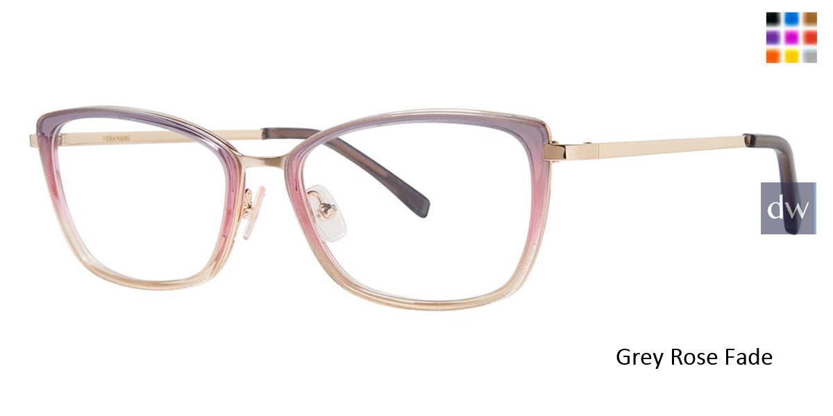 Grey Rose Fade Vera Wang V563 Eyeglasses.