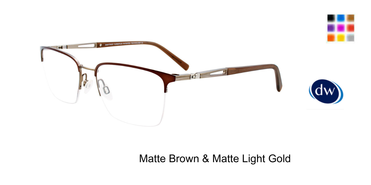 Matte Brown & Matte Light Gold