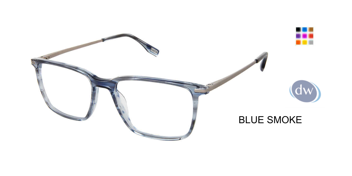 EVATIK E-9259 Eyeglasses BLUE SMOKE
