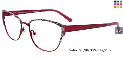 Satin Red Black White Pink