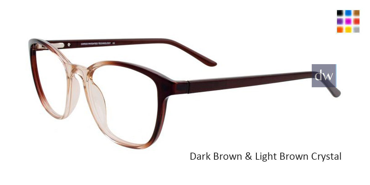 Dark Brown & Light Brown Crystal Cargo C5049 Eyeglasses.