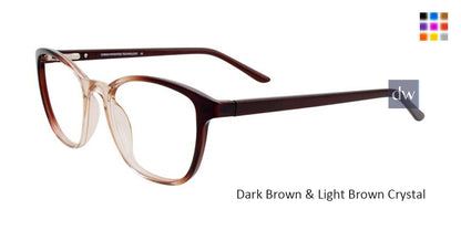 Dark Brown & Light Brown Crystal Cargo C5049 Eyeglasses.