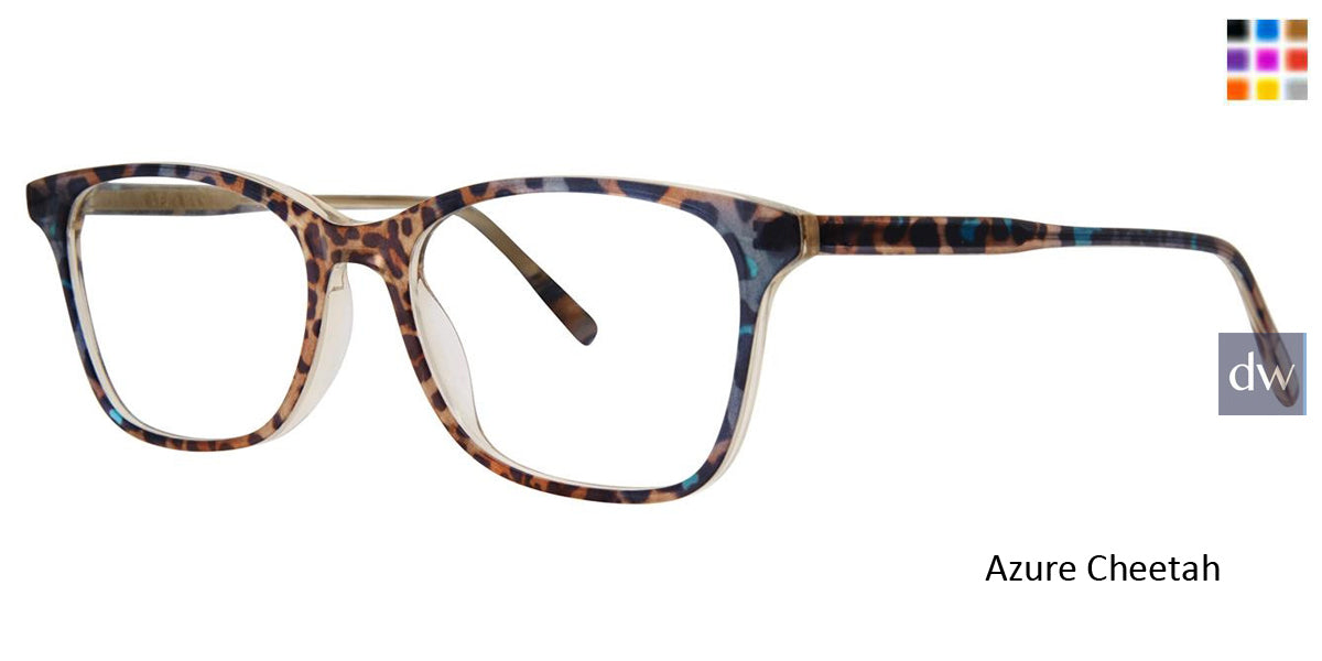 Azure Cheetah Vera Wang V579 Eyeglasses.