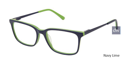 Navy Lime Superflex Kids SFK-251 Eyeglasses.