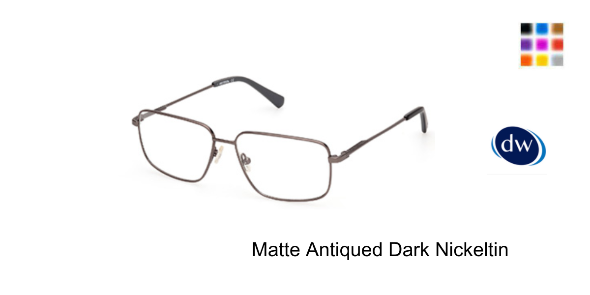 Matte Antiqued Dark Nickeltin
