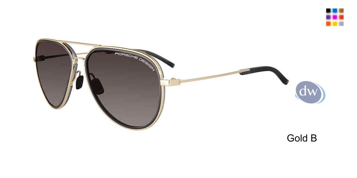 PORSCHE DESIGN P8691 Sunglasses Gold